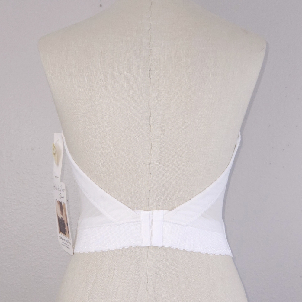 Vintage Fleur De Lace By Smoothie White Lace Bustier 38C - Picture 2 of 7
